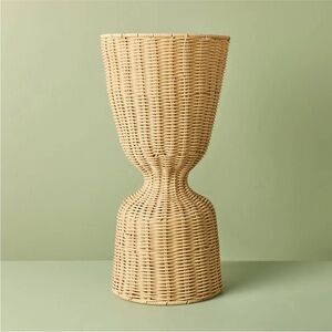 Hearth & Hand Rattan Reversible Outdoor Planter Basket